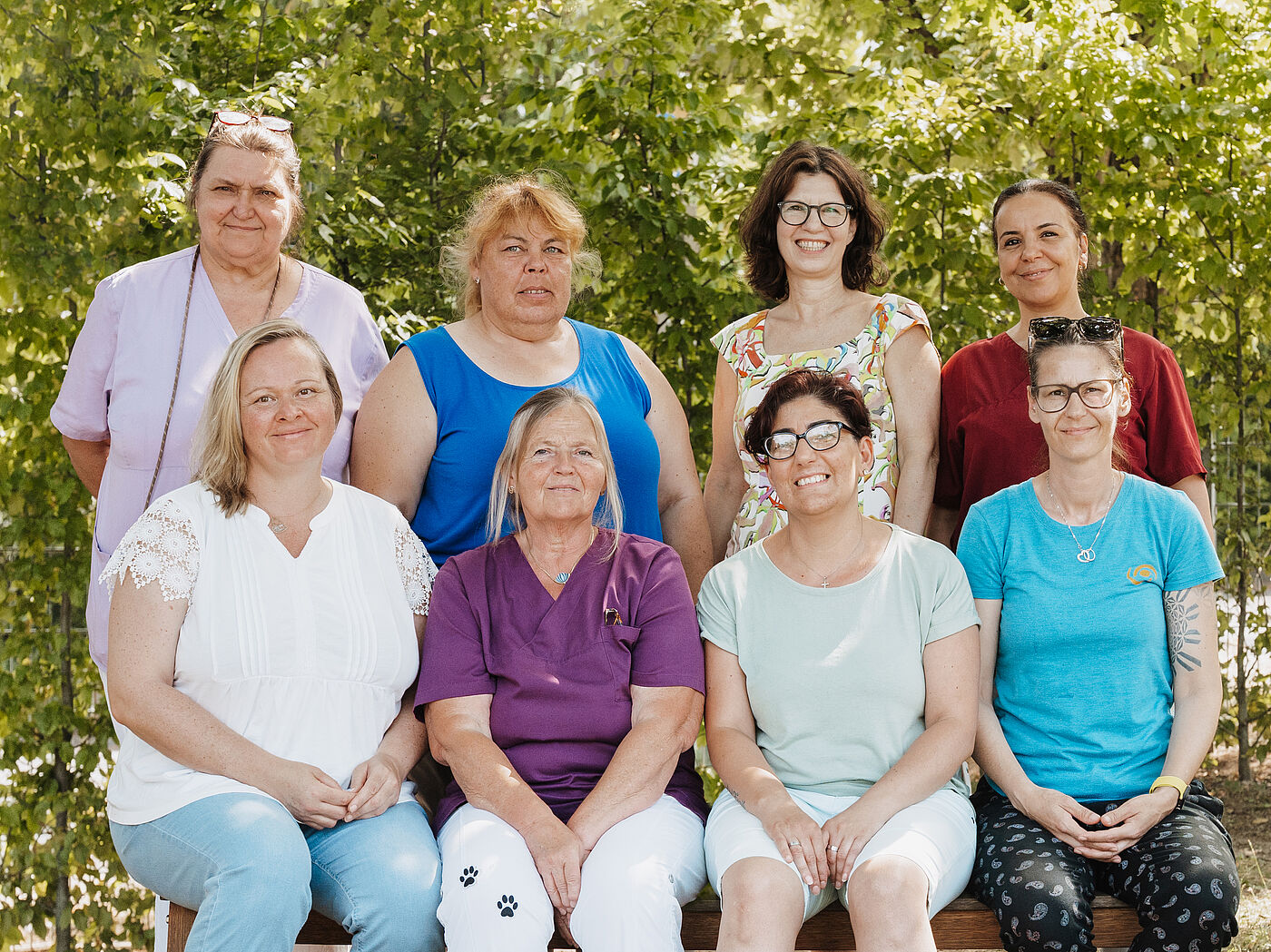 Gruppenfoto vom Team des ambulanten Pflegedienstes